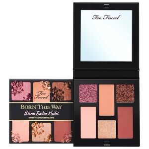 BNIB Too Faced Born This Way Warm Ember Nudes Mini Shadow Palette